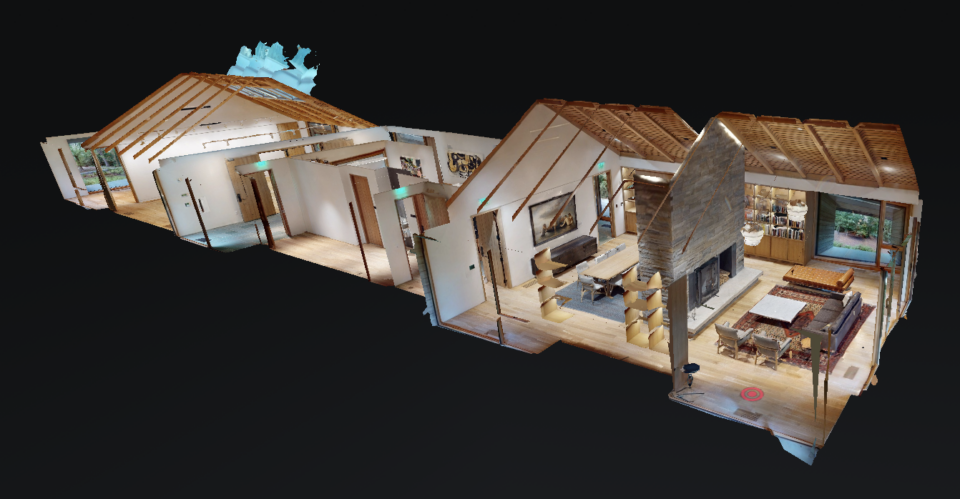 3-D scan and rendering of the interior of the McDonough House